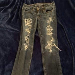 Distressed American Eagle Jeans